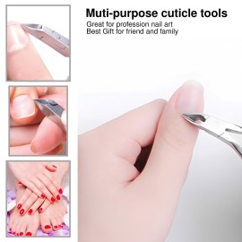 UM Supplies Cuticle Trimmer | Hangnail Remover | Extremely Sharp | Professional Cuticle Nippers | Stainless Steel | Cuticle clippers | Pedicure Manicure Tool I Jaw 14 (5mm)