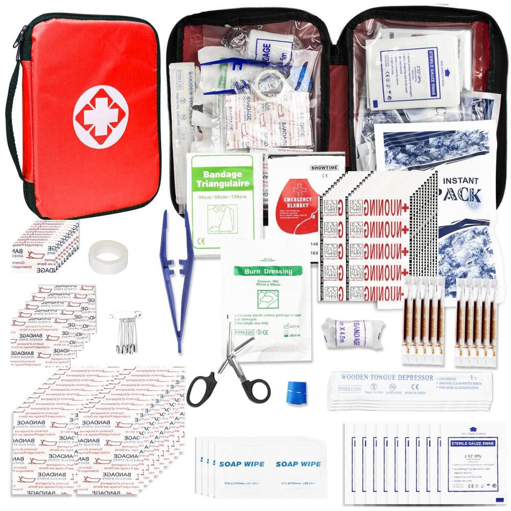 Travel-First Aid-Kit Car-Home 300PCS Survival-Kit Outdoor-Adventure - Small Portable Red Emergency Essential Sets Office Hiking Camping Business Public Must Have First Aid Gear Equipment 1st Aid Travel-First Aid-Kit Car-Home 300PCS Survival-Kit Outdoor-Adventure - Small Portable Red Emergency Essential Sets Office Hiking Camping Business Public Must Have First Aid Gear Equipment 1st Aid