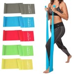 Lianjindun 5 Pcs Professional Resistance Bands. Latex-Free, Elastic Band, Work Out Bands, Stretch Bands for Working Out Women or Men, Exercise Bands Set for Physical Therapy, Yoga, Pilates