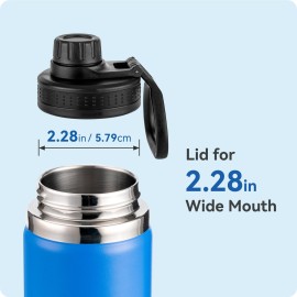 Prurex Spout Lid for Hydro Flask Wide Mouth Water Bottles, Replacement Lid for 12 16 18 22 32 40 64oz 2.28 Wide Mouth Sports Water Bottles Accessories (Black, 1 Pack) Prurex Spout Lid for Hydro Flask Wide Mouth Water Bottles, Replacement Lid for 12 16 18 22 32 40 64oz 2.28 Wide Mouth Sports Water Bottles Accessories (Black, 1 Pack)