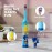 FIREFLY Clean N\' Protect, Sonic The Hedgehog Toothbrush with 3D hygienic Cover, Premium Soft Bristles, Anti-Slip Grip Handle, Battery Included, Ages 3+, 3 Piece Set (Pack of 1)