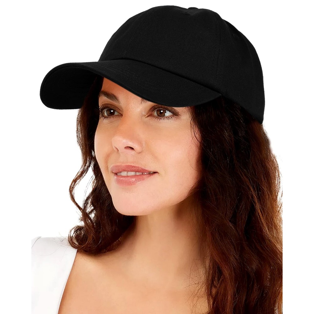 Womens Satin Lined Unstructured Baseball Cap Unisex Silk Lining Washed Cotton Adjustable Vintage Dad Hat Black Womens Satin Lined Unstructured Baseball Cap Unisex Silk Lining Washed Cotton Adjustable Vintage Dad Hat Black