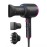 Wavytalk Hair Dryer with Diffuser, Blown Away Ionic Hair Dryer for Curly Hair with Comb, 1875W Fast Drying Blow Dryer with Ceramic Technology, 3 Attachments for All Hair Types, Light and Quiet, Black