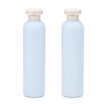 UMETASS 8.8 oz Travel Shampoo Bottles, Refillable Flip Cap Squeeze Bottles for Toiletries, Large Leakage-proof Travel Shampoo and Conditioner Bottles (Blue)
