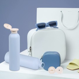 UMETASS 8.8 oz Travel Shampoo Bottles, Refillable Flip Cap Squeeze Bottles for Toiletries, Large Leakage-proof Travel Shampoo and Conditioner Bottles (Blue) UMETASS 8.8 oz Travel Shampoo Bottles, Refillable Flip Cap Squeeze Bottles for Toiletries, Large Leakage-proof Travel Shampoo and Conditioner Bottles (Blue)