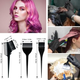 Svjetiq 21Pcs Hair Dye Kit Professional Hair Coloring Products with Hair Dye Brush, Hair Color Bowl, Hair Clips, Applicator, Earcover for Salon Bleaching & Hair Coloring at Home