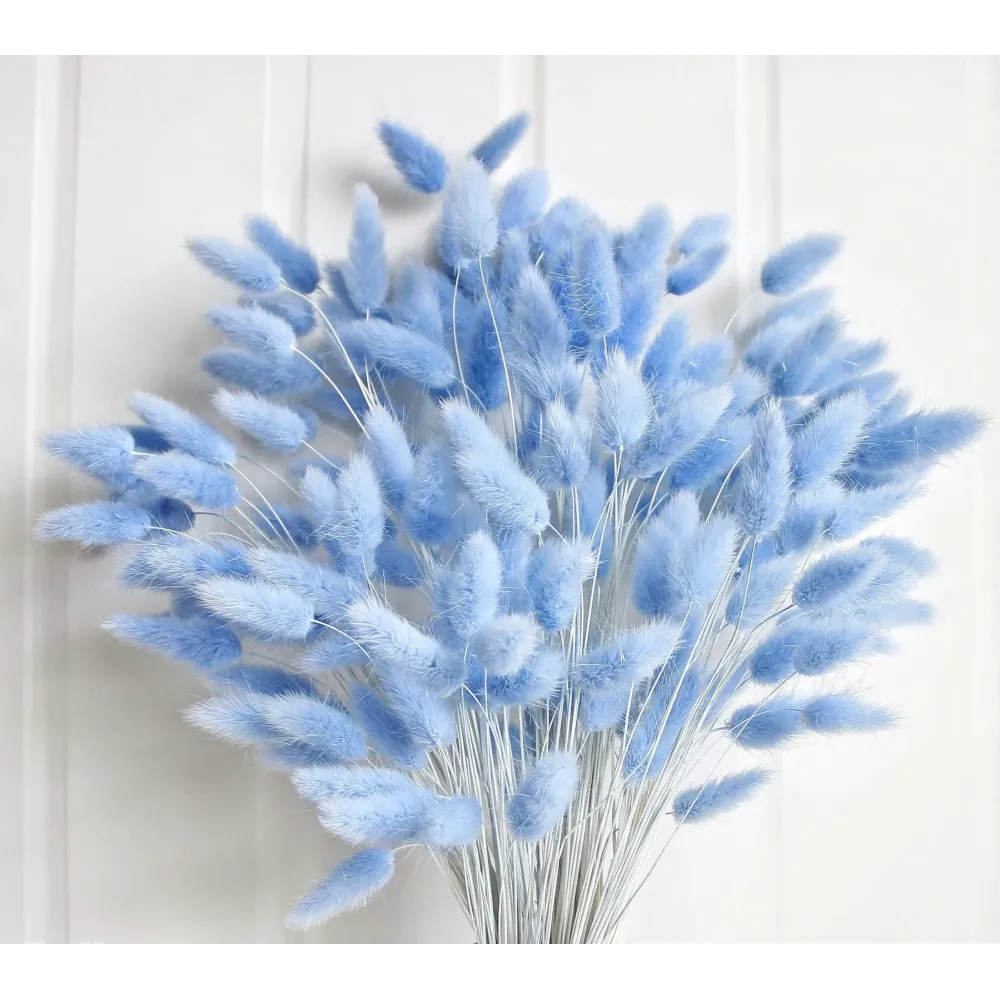 120 PCS Blue Dried Pampas Grass Decor, 17-inch Pompas Floral, Dry Flowers for Decoration, Pampas Grass in Bulk Tall, Blue Bunny Tails Dried Flowers for Boho Wedding Decor 120 PCS Blue Dried Pampas Grass Decor, 17-inch Pompas Floral, Dry Flowers for Decoration, Pampas Grass in Bulk Tall, Blue Bunny Tails Dried Flowers for Boho Wedding Decor