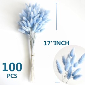 120 PCS Blue Dried Pampas Grass Decor, 17-inch Pompas Floral, Dry Flowers for Decoration, Pampas Grass in Bulk Tall, Blue Bunny Tails Dried Flowers for Boho Wedding Decor 120 PCS Blue Dried Pampas Grass Decor, 17-inch Pompas Floral, Dry Flowers for Decoration, Pampas Grass in Bulk Tall, Blue Bunny Tails Dried Flowers for Boho Wedding Decor
