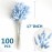 120 PCS Blue Dried Pampas Grass Decor, 17-inch Pompas Floral, Dry Flowers for Decoration, Pampas Grass in Bulk Tall, Blue Bunny Tails Dried Flowers for Boho Wedding Decor