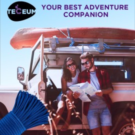TECEUM Utility Nylon Paracord Black - 100 ft- 4mm - Heavy Duty String - Tent Cord - Outdoor amping Rope -Camping Hiking Gear and Equipment - EDC Cord - Strong Survival Rope 016b TECEUM Utility Nylon Paracord Black - 100 ft- 4mm - Heavy Duty String - Tent Cord - Outdoor amping Rope -Camping Hiking Gear and Equipment - EDC Cord - Strong Survival Rope 016b