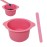 KVZVK Silicone Wax Bowl Non-Stick Hair Removal Pot Liner with Wax Spatula (Pink)