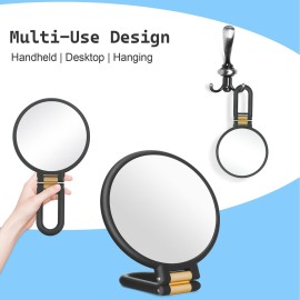 Sifolo 30x Magnifying Mirror, Travel Hand Mirrors with Handle - Double Side Handheld Mirror with 1X 30X Magnification & Adjustable Handle/Stand, Hand Held Foldable Travel Mirror for Makeup(Black) Sifolo 30x Magnifying Mirror, Travel Hand Mirrors with Handle - Double Side Handheld Mirror with 1X 30X Magnification & Adjustable Handle/Stand, Hand Held Foldable Travel Mirror for Makeup(Black)