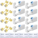 Get the Perfect Ear Piercing with 24Pcs Premium Ear Piercing Kit - Includes 8 CZ Diamond Earrings and 8 Easy-to-Use Self Ear Piercing Gun - Safe and Painless