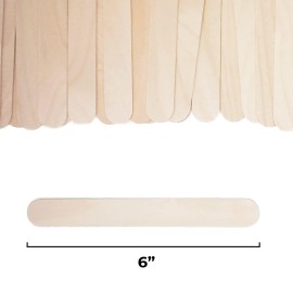 Makerstep 6 Inch Jumbo Wooden Multi-Purpose Wax Sticks 100 Pack. Large Popsicle Sticks, Applicator, Spatulas for Waxing, Ideal for Body, Hair Removal, Craft, Ice Cream Sticks Makerstep 6 Inch Jumbo Wooden Multi-Purpose Wax Sticks 100 Pack. Large Popsicle Sticks, Applicator, Spatulas for Waxing, Ideal for Body, Hair Removal, Craft, Ice Cream Sticks