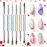 Beetles Gel Nail Art Brushes, 6 Pcs Double-Ended Fingernail Art Design Pens Gel Paint Liner Ombre Gradient French Tip Brush Dotting Pen Nail Brush Set, DIY Manicure Tools Gift for Women