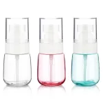 GIVITASOT 3pack Small Spray Bottle, 1oz Mini Spray Bottles, Empty Travel Spray Bottle, Fine Mist Plastic Spray Bottles (Clear+Green+Pink)