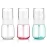 GIVITASOT 3pack Small Spray Bottle, 1oz Mini Spray Bottles, Empty Travel Spray Bottle, Fine Mist Plastic Spray Bottles (Clear+Green+Pink)