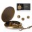 Famard 10mm Tiny DND Dice Set with Vintage Pocket Watch Shell Case, Polyhedral Metal D&D Dice Set for Dungeons and Dragons, RPG MTG Game,Role Playing Board Games