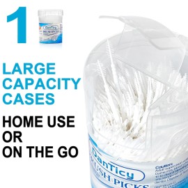 DanTicy Brushpicks Interdental Toothpicks,Soft Bristle Dental Floss Picks Toothpicks,Helps Removes Plaque and Debris Between Your Teeth 300PCS (Pack of 1) DanTicy Brushpicks Interdental Toothpicks,Soft Bristle Dental Floss Picks Toothpicks,Helps Removes Plaque and Debris Between Your Teeth 300PCS (Pack of 1)