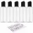 DNSEN 5 Pack 3.4 oz Travel Bottles for Toiletries TSA Approved Leakproof Plastic Empty Travel Size Bottles Containers with Labels