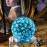 Poludie Upgraded D100 Dice, Single 100 Sided Polyhedral Dice D100 Die 50mm, D&D Dice D100 Game Dice, 100 Sided Cube with Metal Storage Tin(T Blue/White Font)