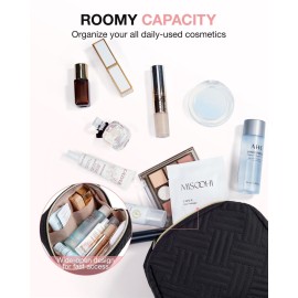 BAGSMART Small Makeup Bag, Travel Cosmetic Bag Make Up Pouch Small Travel Zipper Pouch,Water-resistant Toiletry Bag,Makeup Organizer Bag for Women,Black BAGSMART Small Makeup Bag, Travel Cosmetic Bag Make Up Pouch Small Travel Zipper Pouch,Water-resistant Toiletry Bag,Makeup Organizer Bag for Women,Black