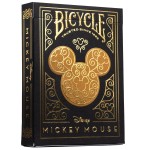 Disney Mickey Mouse Inspired Black and Gold Playing Cards by Bicycle