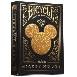 Disney Mickey Mouse Inspired Black and Gold Playing Cards by Bicycle Disney Mickey Mouse Inspired Black and Gold Playing Cards by Bicycle