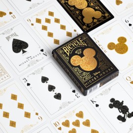 Disney Mickey Mouse Inspired Black and Gold Playing Cards by Bicycle