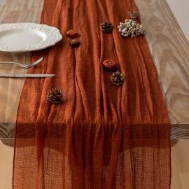 Keketo Terracotta Table Runner Cheesecloth Rust Gauze 120 Inch 10 FT Rustic Burnt Orange Cheese Cloth for Wedding Baby Bridal Shower Party Centerpiece Sheer Holiday Home Decorations Keketo Terracotta Table Runner Cheesecloth Rust Gauze 120 Inch 10 FT Rustic Burnt Orange Cheese Cloth for Wedding Baby Bridal Shower Party Centerpiece Sheer Holiday Home Decorations