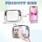 16 Pieces Clear Makeup Bags Bulk, TSA Approved Toiletry Bag for Travel, PVC Waterproof Travel Small Pouches Clear Pouch with Zipper for Men and Women Carry-on Travel Essentials Cosmetic Bags (Black)