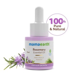 Mamaearth Pure & Natural Rosemary Essential Oil for Hair Growth | Strengthens Hair & Controls Hair Fall | Anti-Thinning Tonic | Suits All Hair Types | 0.51 Fl Oz/15 ml Mamaearth Pure & Natural Rosemary Essential Oil for Hair Growth | Strengthens Hair & Controls Hair Fall | Anti-Thinning Tonic | Suits All Hair Types | 0.51 Fl Oz/15 ml