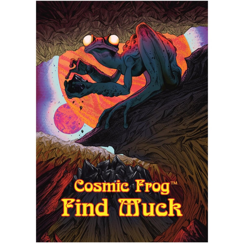 Devious Weasel Games Cosmic Frog: Find Muck Expansion - Devious Weasel Games, Adds Mental Combat, Lands & Chip System, Ages 14+, 2-6 Players Devious Weasel Games Cosmic Frog: Find Muck Expansion - Devious Weasel Games, Adds Mental Combat, Lands & Chip System, Ages 14+, 2-6 Players