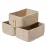 MiniArk Small Storage Baskets for Organizing | Closet Organizer Bins | Shelf Toy Basket | Woven Rope Baskets | Cube Decorative Box | Shallow Basket | 11.5x7.5x4.7 | 3 Packs Mixed Brown