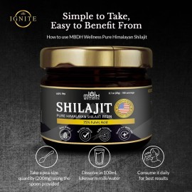 MBDH Wellness Premium Himalayan Shilajit Resin: Pure & Potent Fulvic Acid & 85+ Trace Minerals Supplement - Boost Energy, Vitality & Wellness for Men & Women, 20g/ 0.7oz (Pack of 1) MBDH Wellness Premium Himalayan Shilajit Resin: Pure & Potent Fulvic Acid & 85+ Trace Minerals Supplement - Boost Energy, Vitality & Wellness for Men & Women, 20g/ 0.7oz (Pack of 1)