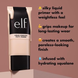 e.l.f. Liquid Poreless Putty Primer, Lightweight Face Primer For Long-lasting Makeup Wear, Creates A Smooth Complexion, Vegan & Cruelty-free e.l.f. Liquid Poreless Putty Primer, Lightweight Face Primer For Long-lasting Makeup Wear, Creates A Smooth Complexion, Vegan & Cruelty-free