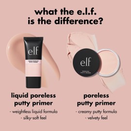e.l.f. Liquid Poreless Putty Primer, Lightweight Face Primer For Long-lasting Makeup Wear, Creates A Smooth Complexion, Vegan & Cruelty-free e.l.f. Liquid Poreless Putty Primer, Lightweight Face Primer For Long-lasting Makeup Wear, Creates A Smooth Complexion, Vegan & Cruelty-free