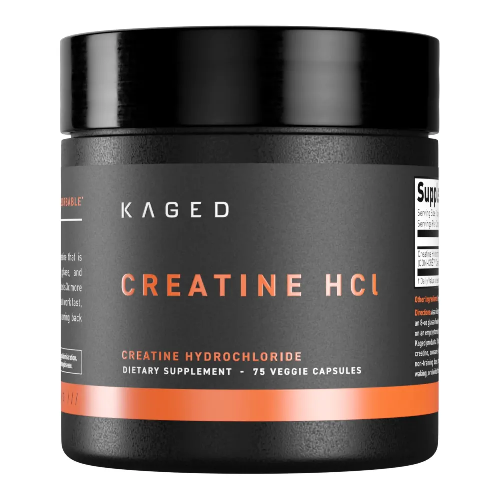 Kaged Creatine HCl Capsules Unflavored Muscle Building and Recovery Supplement Patented Formula Highly Soluble Powder in Pill Form 75 Servings Kaged Creatine HCl Capsules Unflavored Muscle Building and Recovery Supplement Patented Formula Highly Soluble Powder in Pill Form 75 Servings