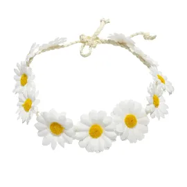zYoung Sunflower Crown Daisy Hair Wreath Bridal Headpiece Photo Props (White) zYoung Sunflower Crown Daisy Hair Wreath Bridal Headpiece Photo Props (White)