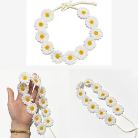 zYoung Sunflower Crown Daisy Hair Wreath Bridal Headpiece Photo Props (White) zYoung Sunflower Crown Daisy Hair Wreath Bridal Headpiece Photo Props (White)