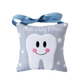Xunboo Tooth Fairy Pillow with Pocket for Kids Tooth Keepsake Pouch Tooth Fairy Bag on Back Toothfairy Gift for Boys and Girls, 6.8 x 6.8 inches (Light Blue) Xunboo Tooth Fairy Pillow with Pocket for Kids Tooth Keepsake Pouch Tooth Fairy Bag on Back Toothfairy Gift for Boys and Girls, 6.8 x 6.8 inches (Light Blue)