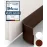 Vellure Premium Door Draft Stopper - New Door Sweep/Seal Strip (Save Energy - Easy Install) - Ideal for Cold Weather (5x39 Brown)