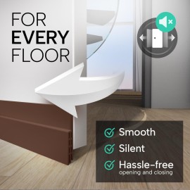 Vellure Premium Door Draft Stopper - New Door Sweep/Seal Strip (Save Energy - Easy Install) - Ideal for Cold Weather (5x39 Brown) Vellure Premium Door Draft Stopper - New Door Sweep/Seal Strip (Save Energy - Easy Install) - Ideal for Cold Weather (5x39 Brown)