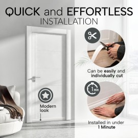 Vellure Premium Door Draft Stopper - New Door Sweep/Seal Strip (Save Energy - Easy Install) - Ideal for Cold Weather (5x39 Brown) Vellure Premium Door Draft Stopper - New Door Sweep/Seal Strip (Save Energy - Easy Install) - Ideal for Cold Weather (5x39 Brown)