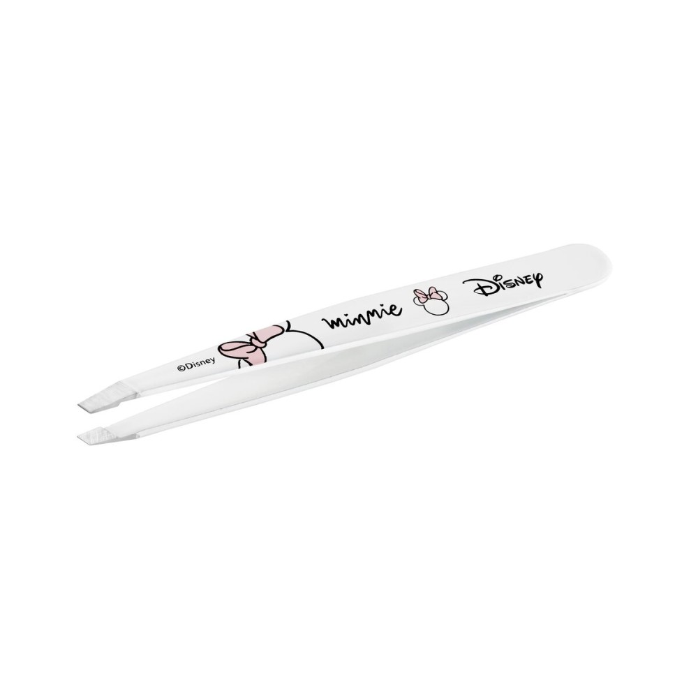 Tweezerman Exclusive Disney\'s Minnie Mouse Ear-esistible Slant Tweezer - Hair Removal Tweezers, Stainless Steel