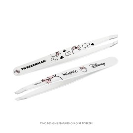 Tweezerman Exclusive Disney\'s Minnie Mouse Ear-esistible Slant Tweezer - Hair Removal Tweezers, Stainless Steel