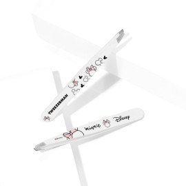 Tweezerman Exclusive Disney\'s Minnie Mouse Ear-esistible Slant Tweezer - Hair Removal Tweezers, Stainless Steel