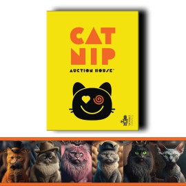 Enter The World of Catnip Auction House - A Strategic Bidding Board Game for 3-10 Playes, Where Elite Cats Bid for Victory! Enter The World of Catnip Auction House - A Strategic Bidding Board Game for 3-10 Playes, Where Elite Cats Bid for Victory!