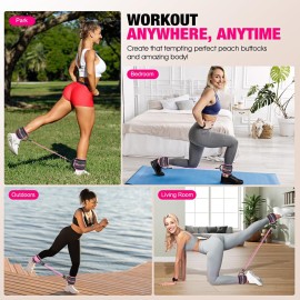 HOXWC Ankle Bands with Cuffs for Leg and Booty Workouts - Resistance Bands for Kickbacks and Hip Training HOXWC Ankle Bands with Cuffs for Leg and Booty Workouts - Resistance Bands for Kickbacks and Hip Training