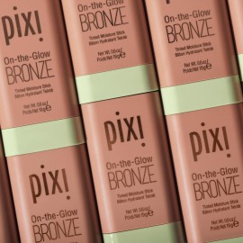 Pixi On-the-Glow Bronze - SoftGlow, Hydrating Tinted Moisture Bronzer Stick with Ginseng, Aloe Vera & Fruit Extracts, For Cheeks & Lips, 19g / 0.6oz, Paraben-Free